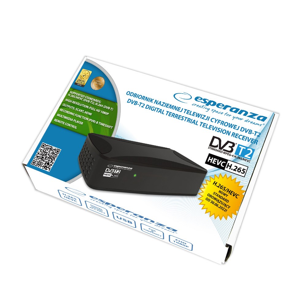 Esperanza EV108R TV set-top box Cable Black-3