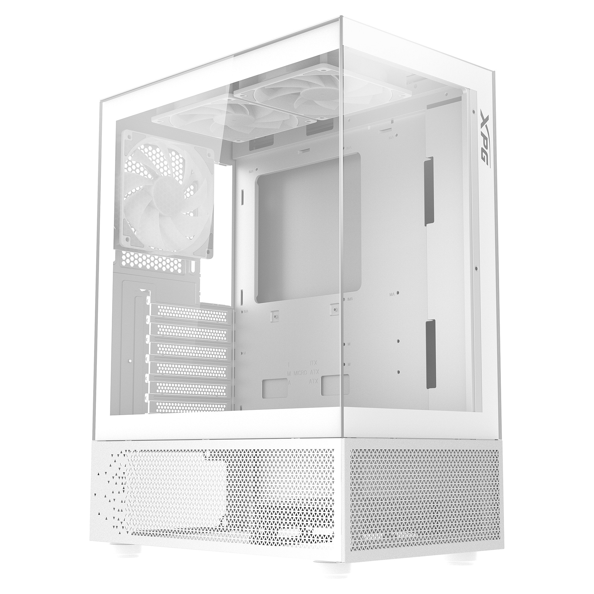 Kućište ADATA XPG INVADER X MINI KOMPAKTES MID-TOWER-CASE (midi tower, bijela, ATX, micro ATX, Mini-ITX, 2x 3.5" bays, 1x 2.5" bays)-1