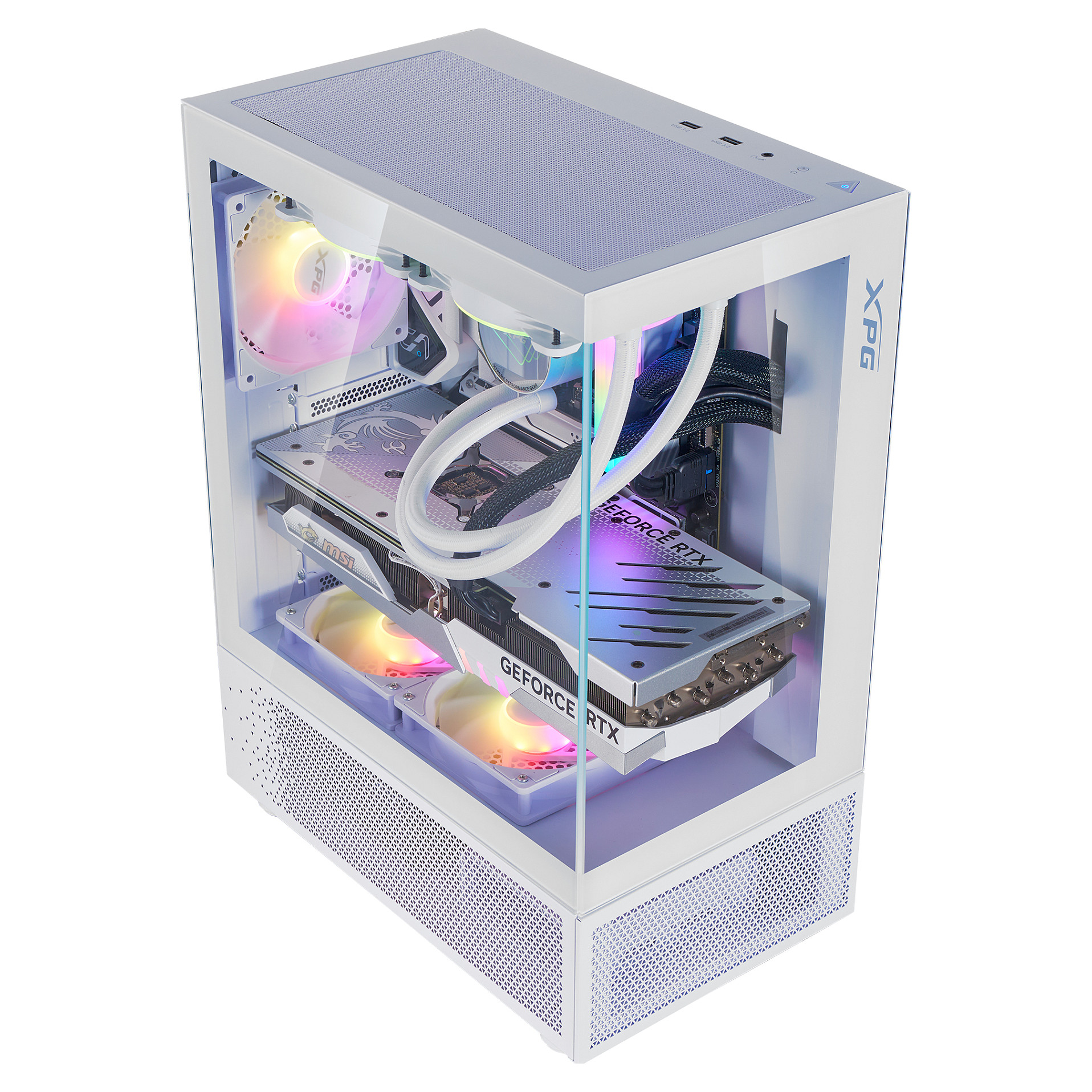 Kućište ADATA XPG INVADER X MINI KOMPAKTES MID-TOWER-CASE (midi tower, bijela, ATX, micro ATX, Mini-ITX, 2x 3.5" bays, 1x 2.5" bays)-12