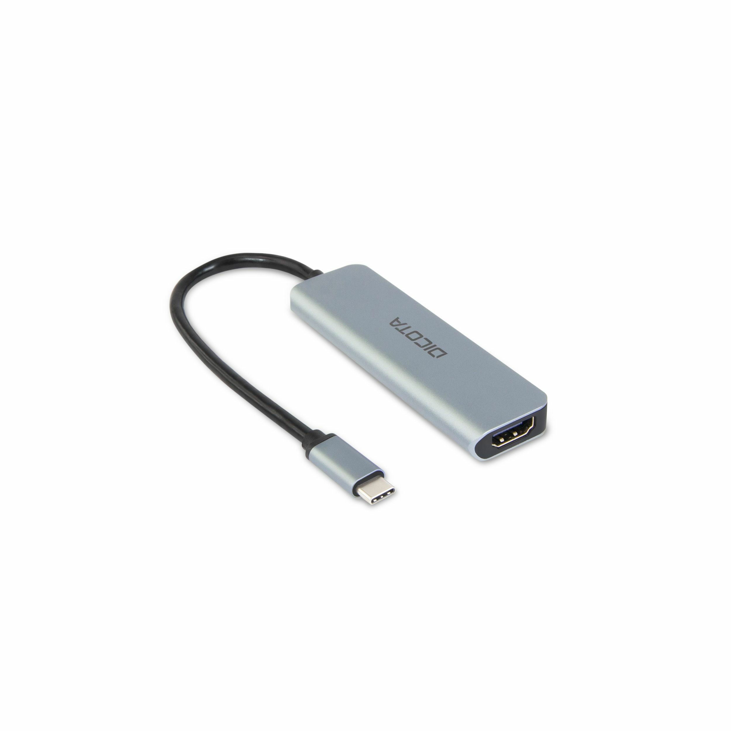 USB Hub DICOTA D32060 5-in-1 4K PD 100 W Silver-1
