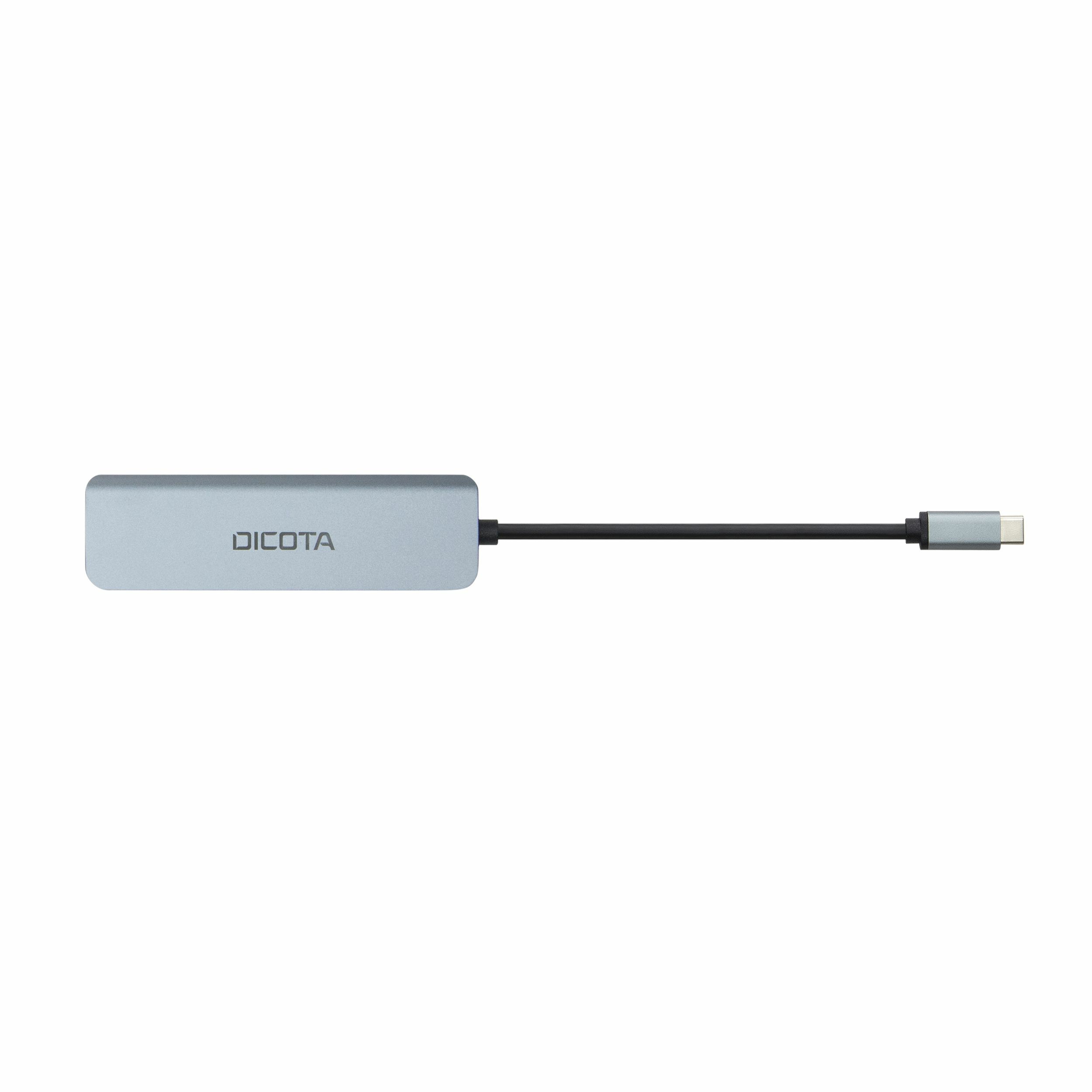 USB Hub DICOTA D32060 5-in-1 4K PD 100 W Silver-3