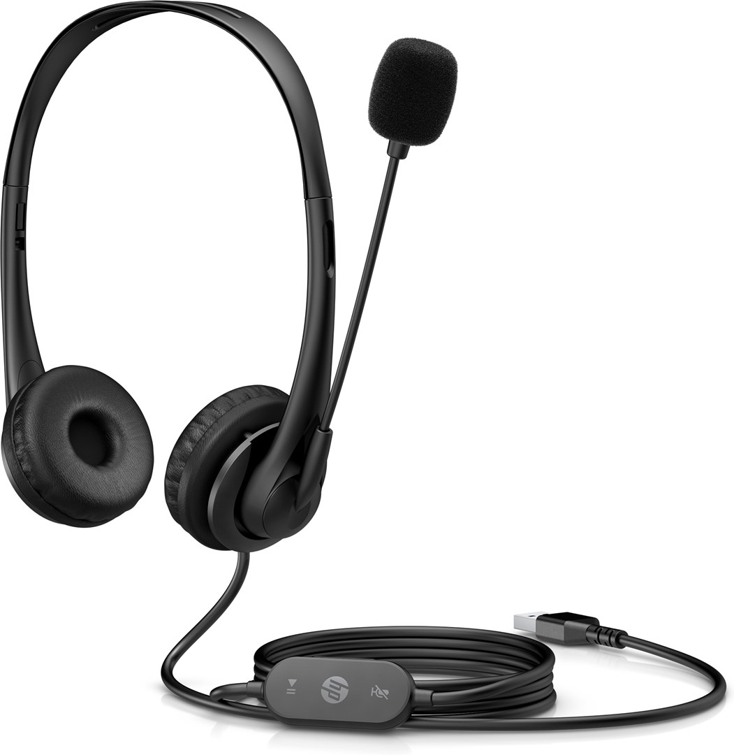 Headset HP STEREO USB HEADSET G2 (binaural, žične, crna)-2