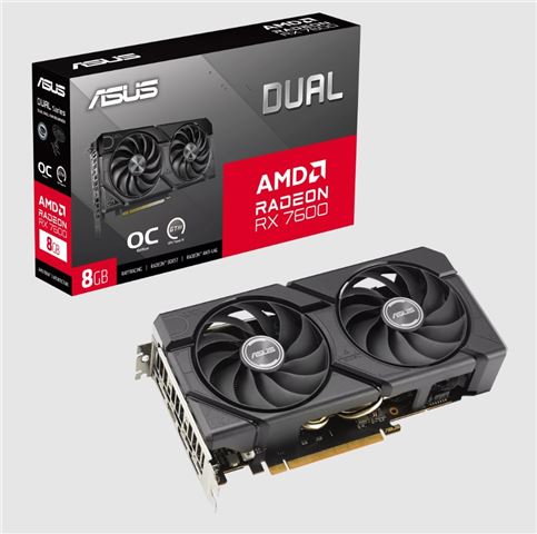 Grafička kartica ASUS DUAL-RX7600-O8G-EVO (AMD Radeon RX 7600, 8 GB GDDR6, PCIe 4.0, HDMI 2.1, 3x DisplayPort 1.4a)-1