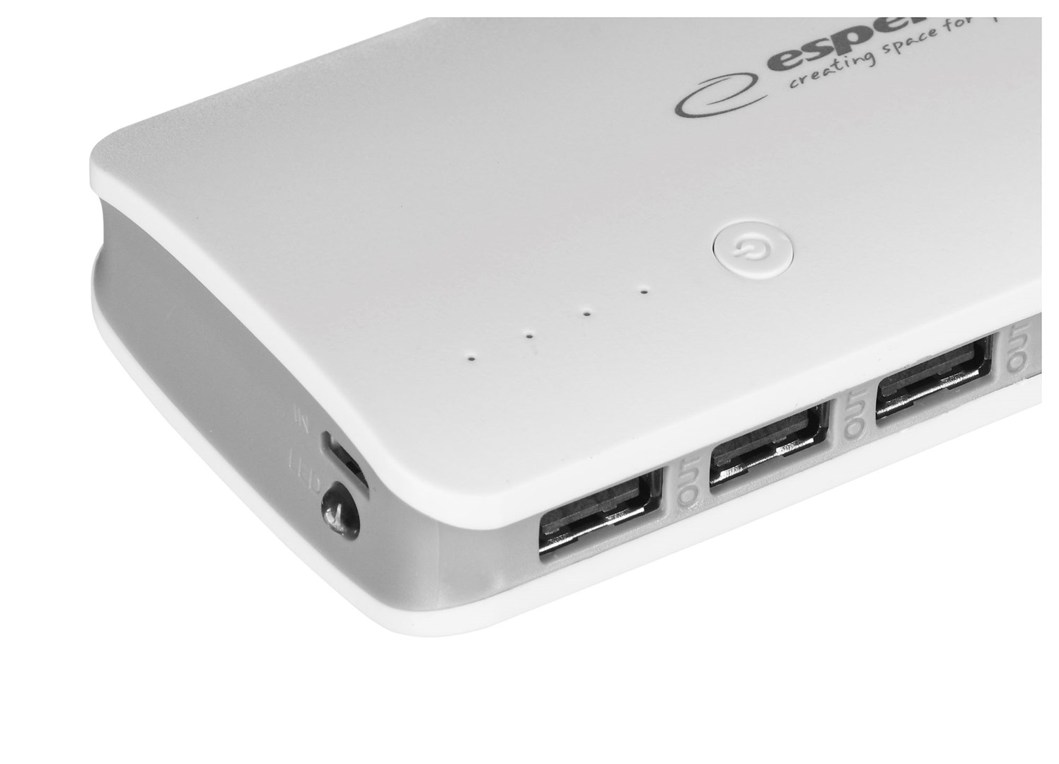 Power bank ESPERANZA EMP106WE Radium (8000 mAh) sivo-bijeli-5