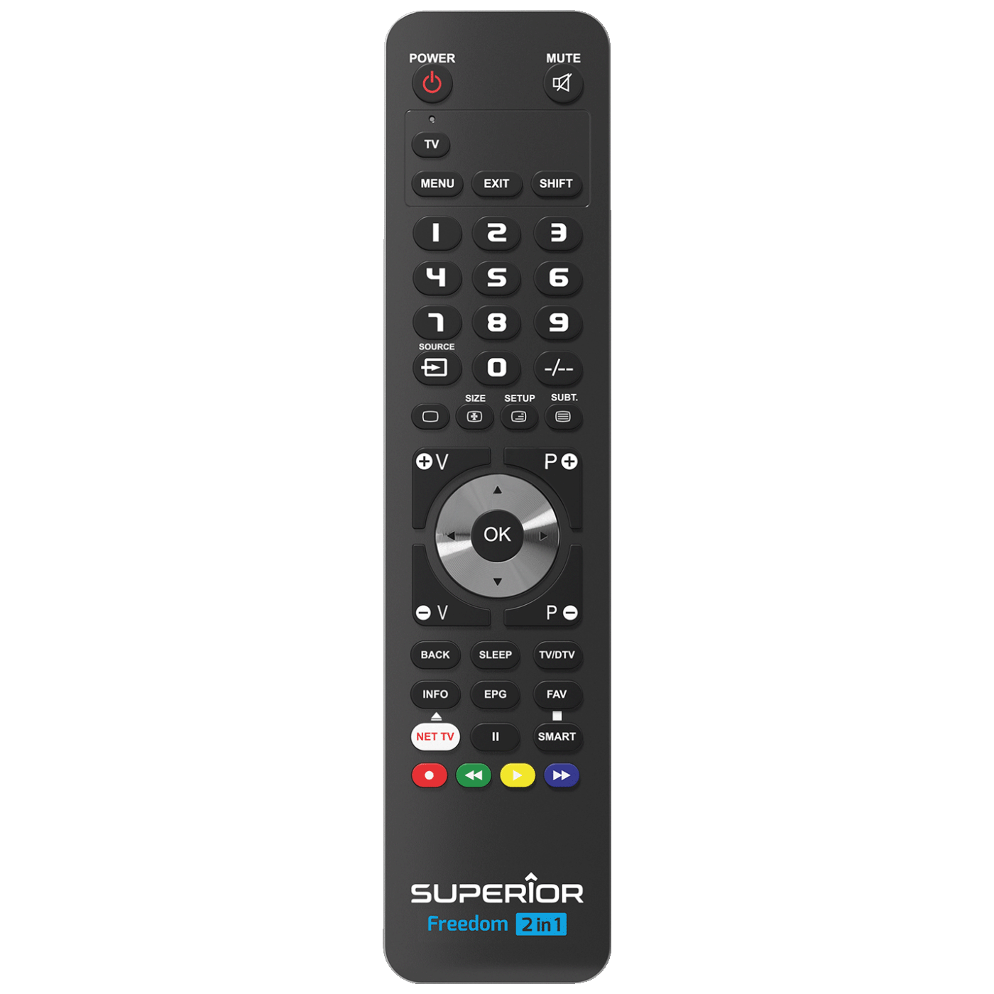 Univerzalni daljinski upravljač SUPERIOR Freedom USB 2u1 programabilni crna boja-1