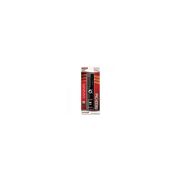 Univerzalni daljinski upravljač SUPERIOR Freedom USB 2u1 programabilni crna boja-0