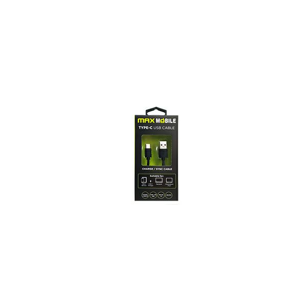 MAXMOBILE DATA KABEL USB 2.0 TYPE C 1m crni-0