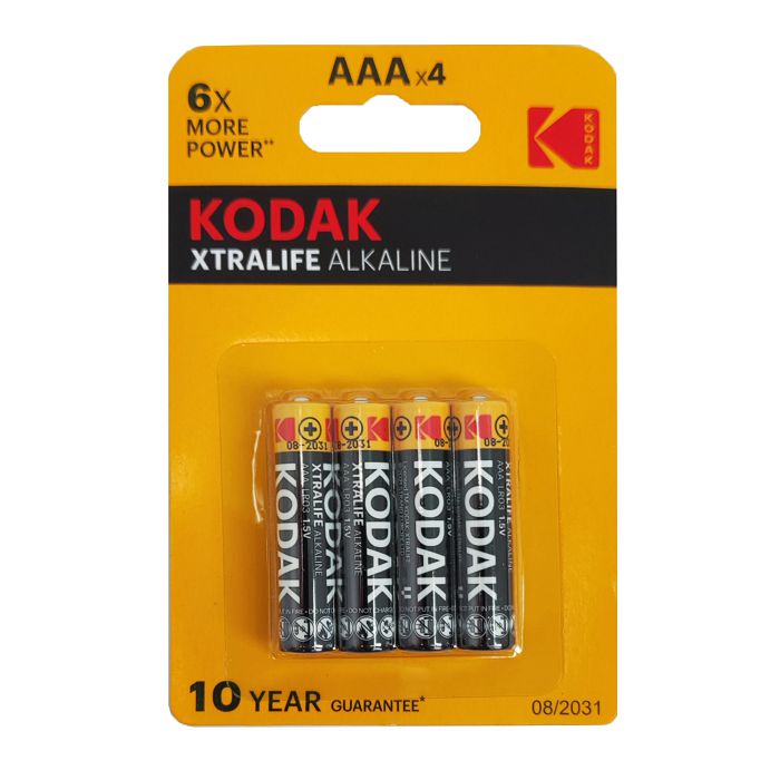 KODAK XTRALIFE ALKALINE AAA LR03 4X-0