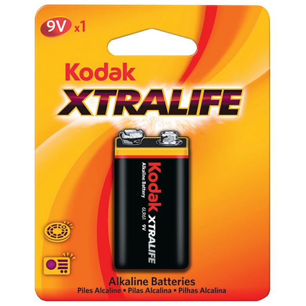 Baterija KODAK XTRALIFE ALKALINE 9V 6LR61-0