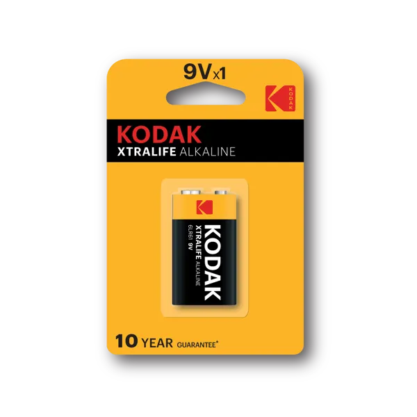 Baterija KODAK XTRALIFE ALKALINE 9V 6LR61-1