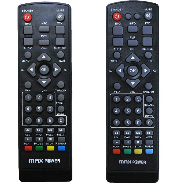 MAXPOWER DALJINSKI ZA HD DVB-T2 RECEIVER STB-1680 Akcija