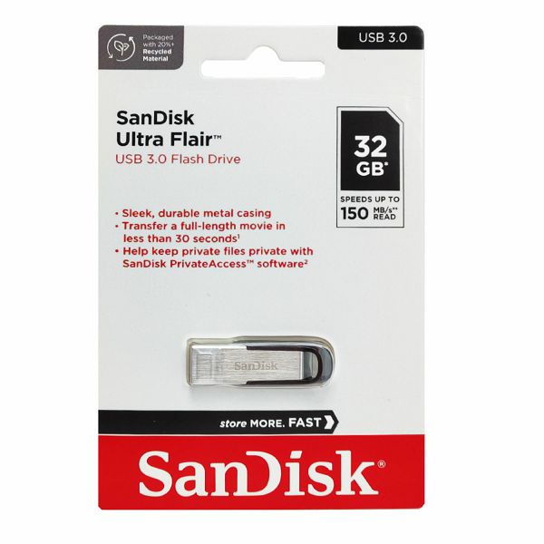 USB 3.0 Flash Drive SANDISK Ultra Flair 32GB