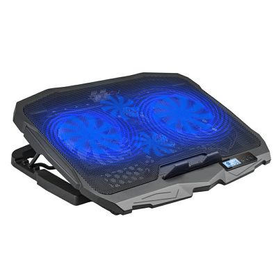 Hladnjak MAXLINE DCX-025 (univerzalni, za laptop do 17˝, 4 ventilatora, LCD ekran, 2-portni USB Hub, 4 položaja visine, ultra slim, metal mesh)