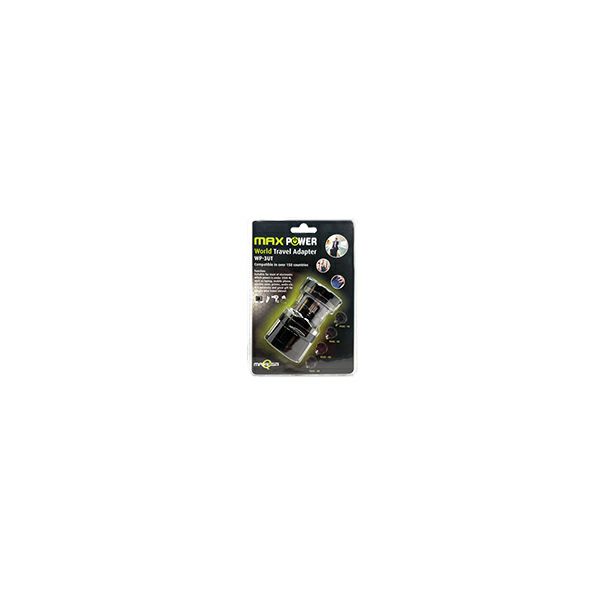 MAXPOWER ADAPTER UNIVERZALNI PUTNI WP-3UT CRNI-2