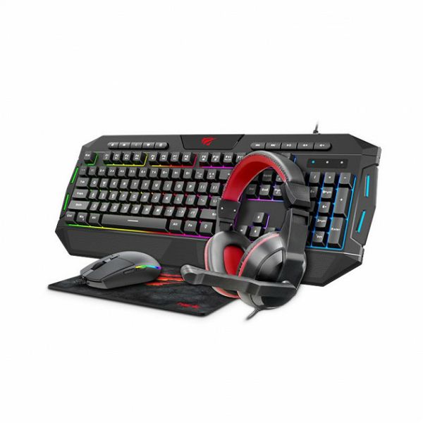 GAMENOTE SET COMBO 4u1 TIPKOVNICA+SLUŠALICE+MIŠ+PODLOGA KB501CM-1