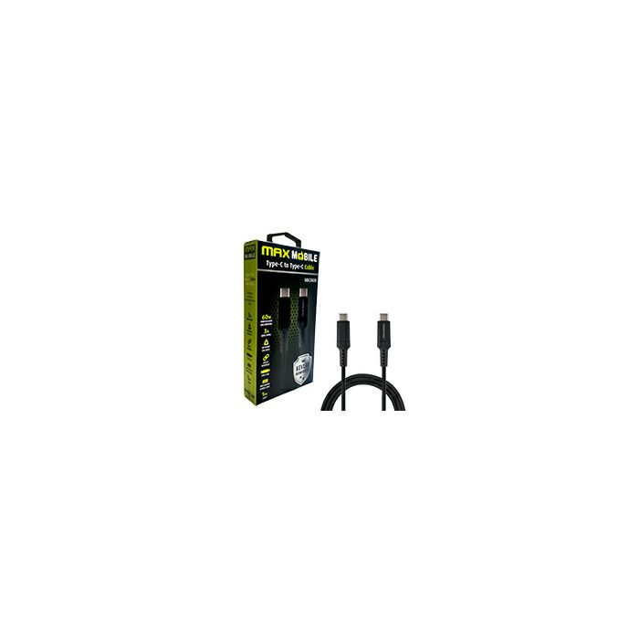 Kabel data MAXMOBILE UDC3028 Type C - Type C, QC, 1M crni-1