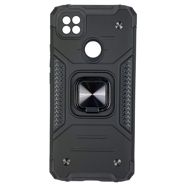 Maska za mobitel XIAOMI REDMI 9C NFC ANTI-SHOCK WITH RING II crna-0