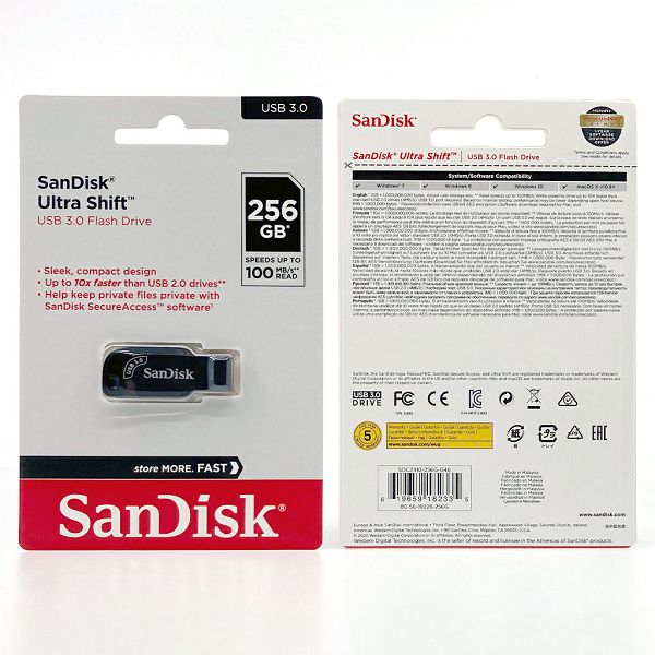 USB flash drive SANDISK Ultra Shift 256GB 100MB/s