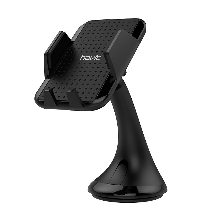 Držač za auto HAVIT H717 (rotacija 360°, ABS+EVA+PC, proširivanje 50-90mm, vakumski držač za staklo)-0