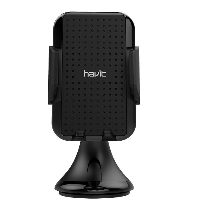 Držač za auto HAVIT H717 (rotacija 360°, ABS+EVA+PC, proširivanje 50-90mm, vakumski držač za staklo)-1