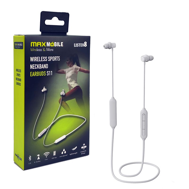 MAXMOBILE SLUŠALICE BLUETOOTH S11 STEREO bijela-0