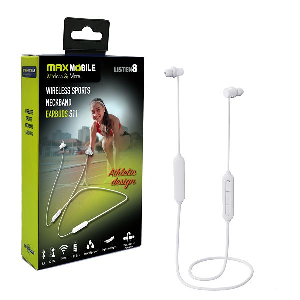 MAXMOBILE SLUŠALICE BLUETOOTH S11 STEREO bijela-1