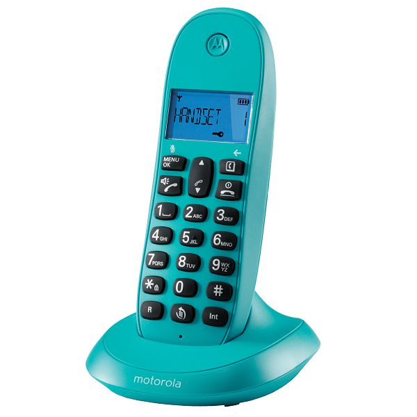 MOTOROLA DECT TELEFON C1001LB+ tirkizna-0