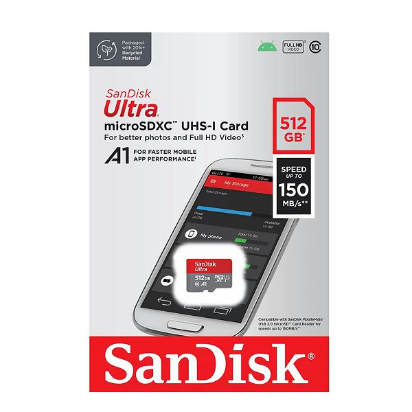 SANDISK MEMORIJSKA KARTICA MicroSDXC UHS-I 150MB/s 512GB-0