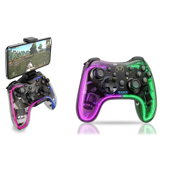 HAVIT GAMEPAD BEŽIČNI RGB G180BT PS4/PS3/PC/XBOX/Nintendo/Android&iOs-0
