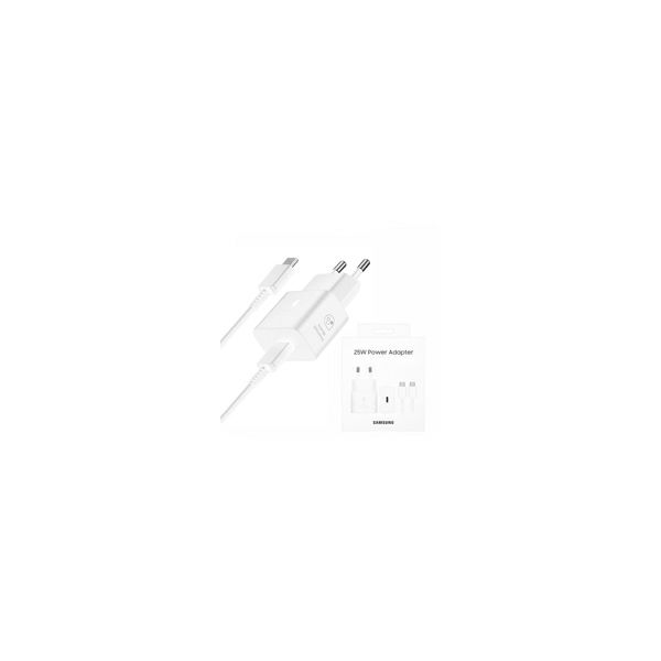 Punjač SAMSUNG, EP-T2510XWEGEU, 25W, 1xUSB-C, Kabel USB-C bijeli-1