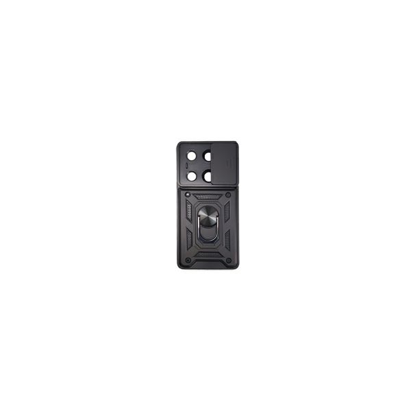 Maskica XIAOMI za Redmi Note 13 Pro 4G/Poco M6 Pro 4G s prstenom, crna-1