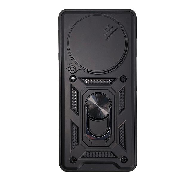 MM TPU HONOR MAGIC 6 LITE / HONOR X50 5G -ANTI-SHOCK WITH RING crna-0