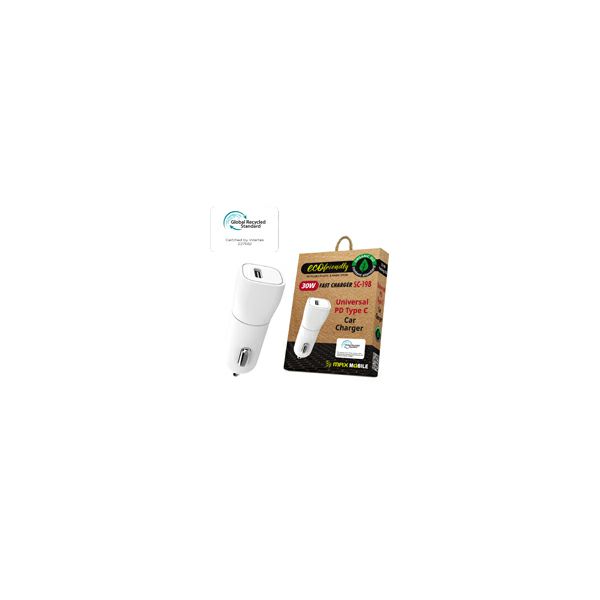 MAXMOBILE AUTO ADAPTER PD FAST CHARGE TYPE C, SC-198 30W, GRS, ECO-1