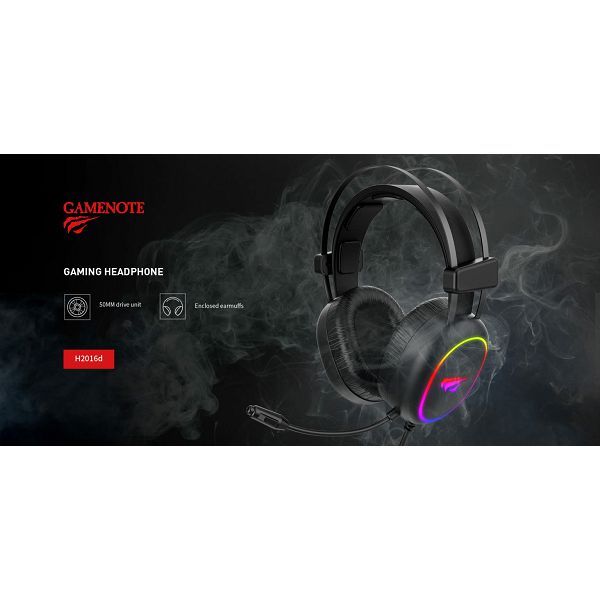 HAVIT GAMENOTE SLUŠALICE HV-H2016D RGB-2