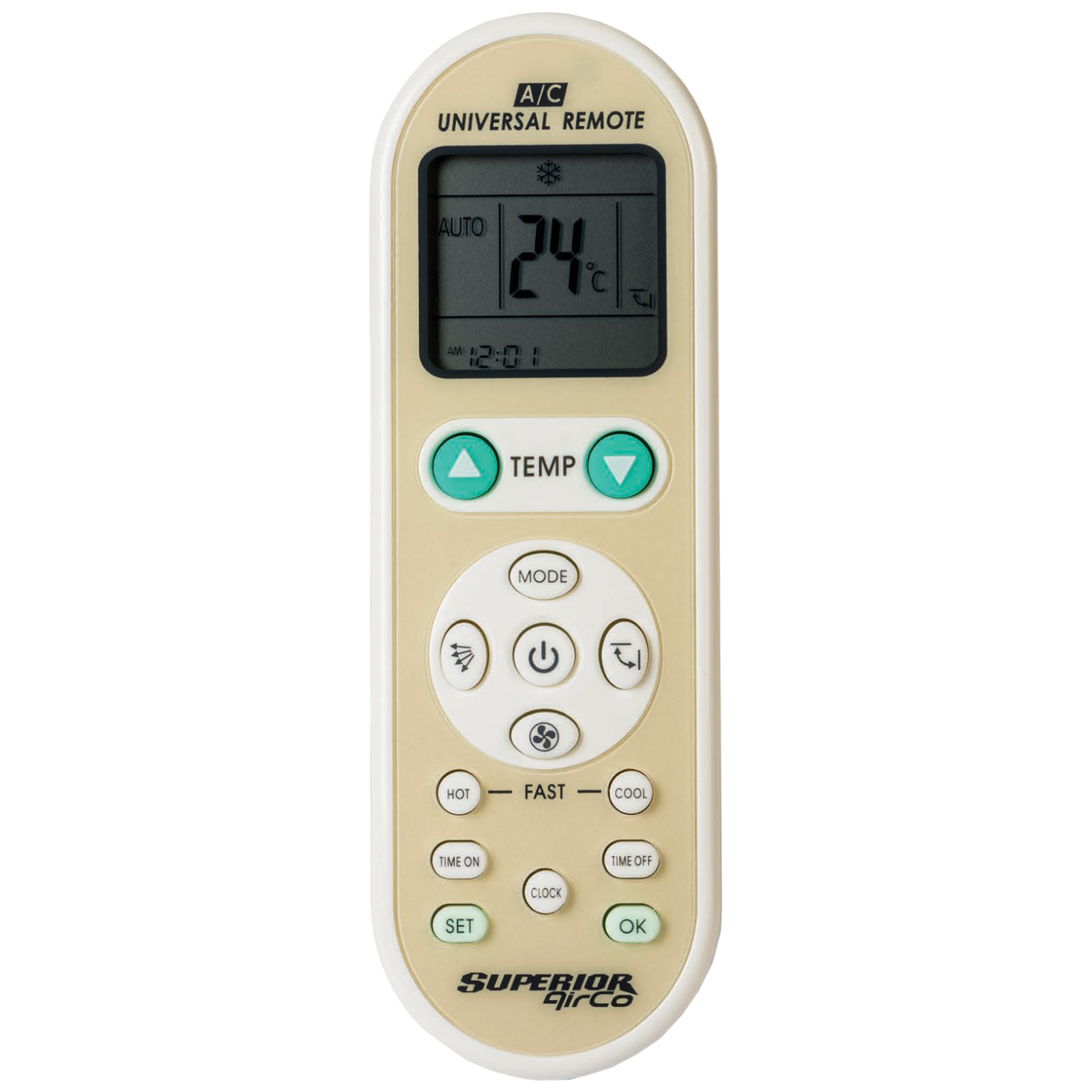 Univerzalni daljinski upravljač za klima uređaje SUPERIOR AirCo (LCD, 1000 kodova, timer)-1