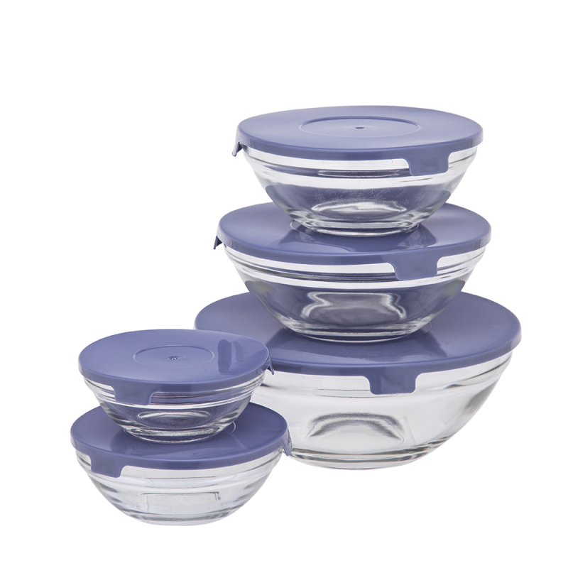 Altom Design set 5 zdjelica sa plavim poklopcem - 0103005548-0