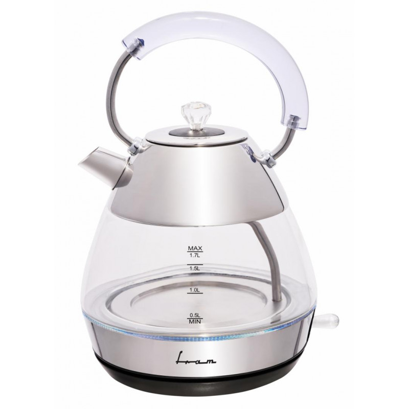 Kuhalo za vodu FRAM FEK-2200GX (1,7 L, 1850-2200W, stakleno tijelo, rotirajuća baza od 360°, automatsko zaustavljanje)-0