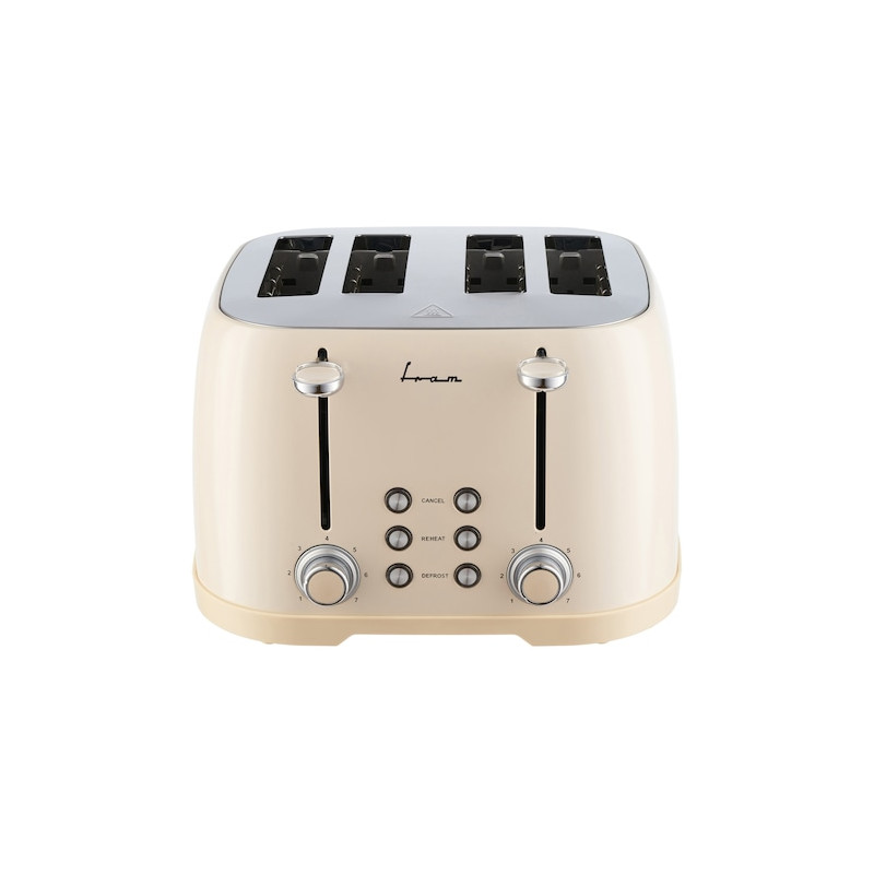 Toster FRAM FTP-800CR (kapacitet 4 kriške, 6 razina prženja, snaga 1600W, boja krem)-0
