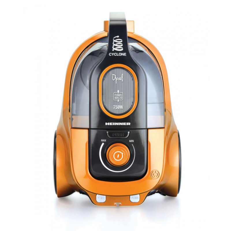 Usisavač HEINNER HVC-V750OR bez vrećice (snaga 750W, apsorpcijska snaga > 160W, kapacitet 2,2L, boja narančasta)-0