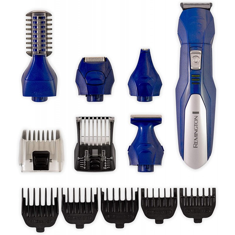 Trimer REMINGTON PG6045 (samooštreće britvice, pet nastavaka, osam češljeva, brzo punjenje preko USB, do 40 minuta bežičnog rada)-0