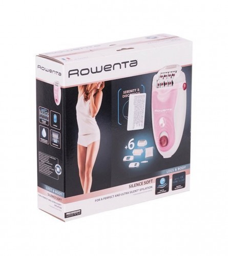 Epilator ROWENTA Silence Soft EP5640D1 (strujni, 24 pincete, 2 brzine, Micro Contact Technology, bijelo-rozi)-3