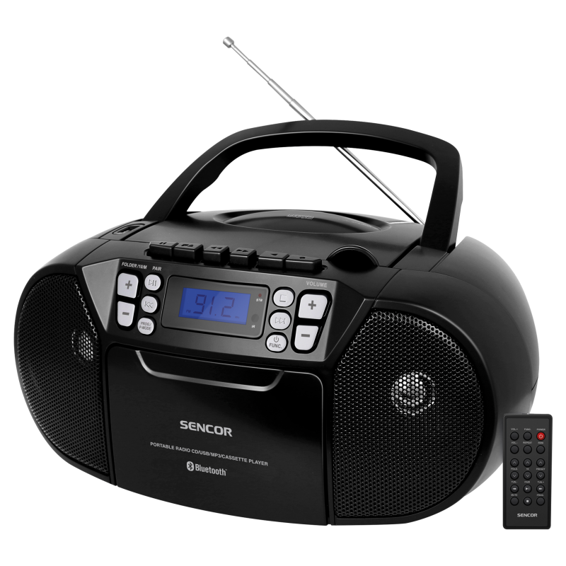 Sencor CD USB radio kasetofon SPT 3907 B-0