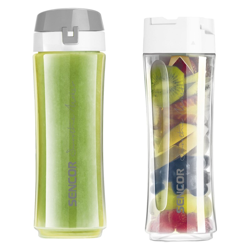 Blender za smoothie SENCOR SBL 2210WH (500 W, 0.6L i 0.3L boce, BPA TRITAN, titanove oštrice)-3