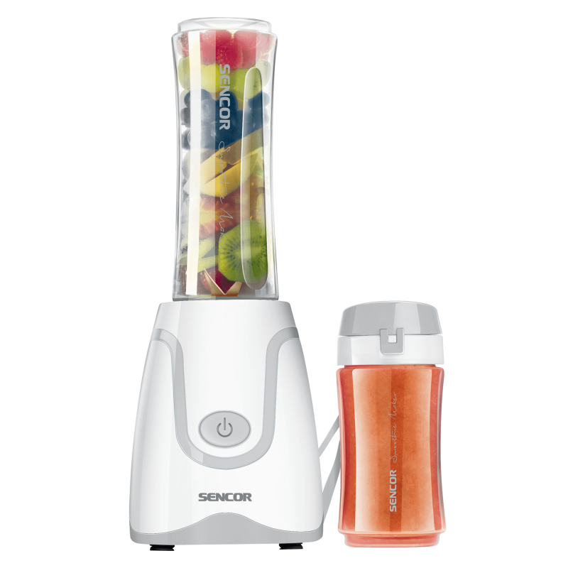 Blender za smoothie SENCOR SBL 2210WH (500 W, 0.6L i 0.3L boce, BPA TRITAN, titanove oštrice)-0