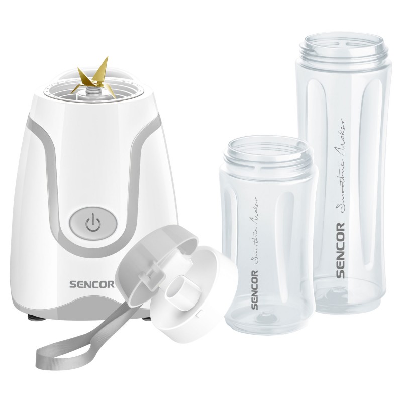 Blender za smoothie SENCOR SBL 2210WH (500 W, 0.6L i 0.3L boce, BPA TRITAN, titanove oštrice)-4