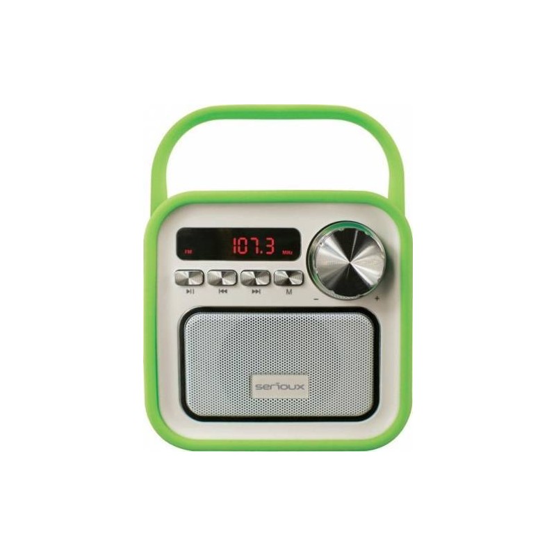 Zvučnik SERIOUX SRXS-JOYBLTGR (5 W, bluetooth, FM radio, AUX, USB, MicroSD, 2000mAh)-0