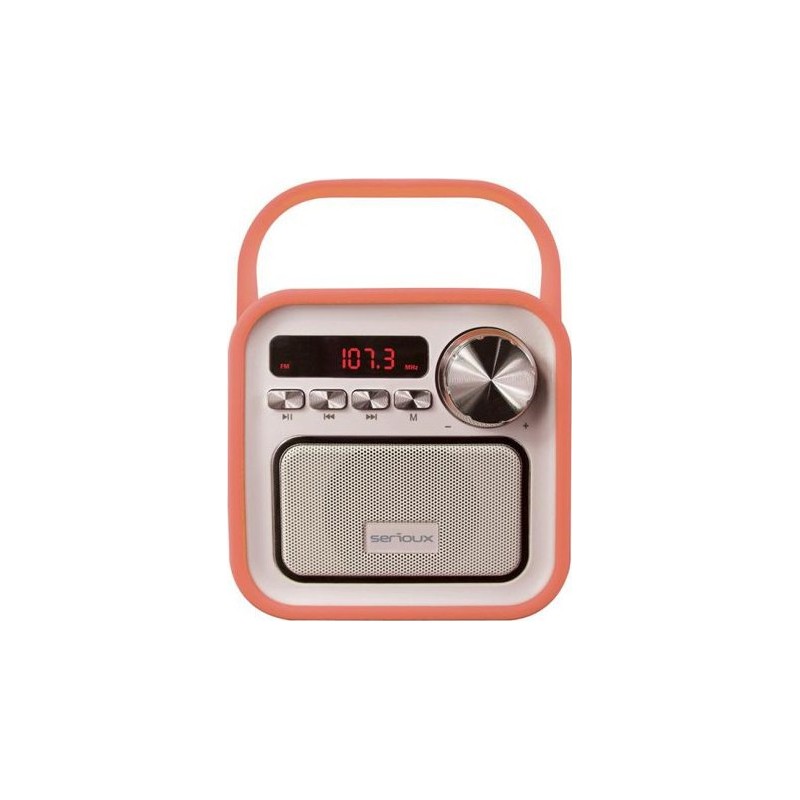Zvučnik SERIOUX Joy SRXS-JOYBLTPCH (bluetooth, 5w, fm radio, peach)-0