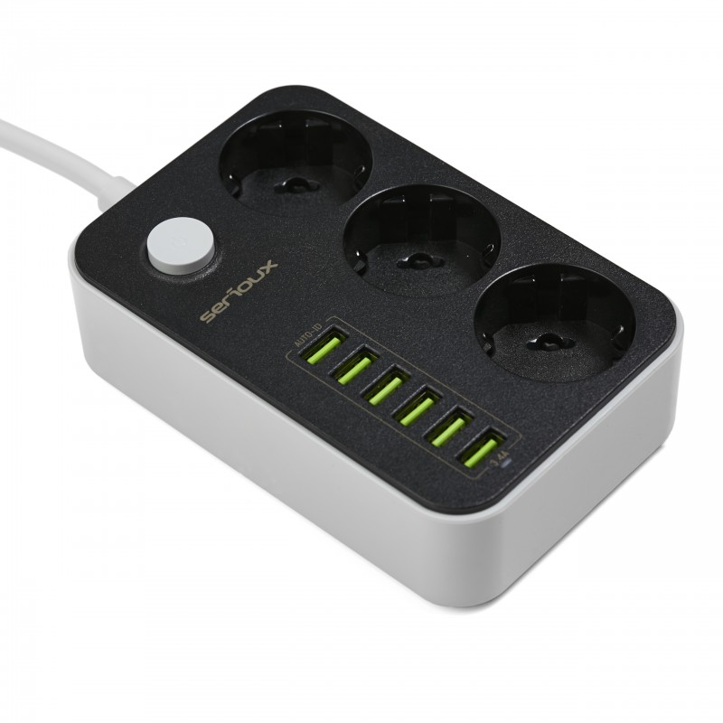 Serioux produžni kabel sa zaštitom SRXP-PS36B-0