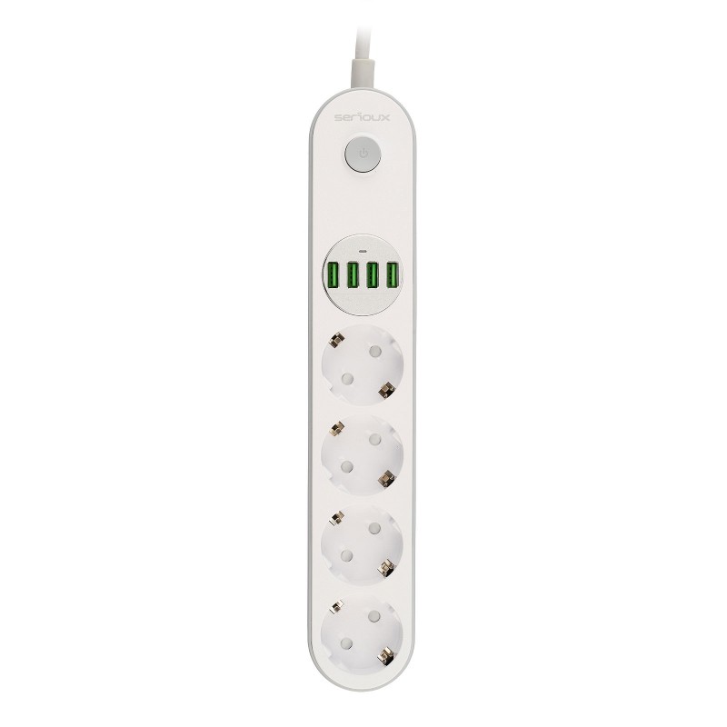 Serioux produžni kabel sa zaštitom SRXP-PS44W-0
