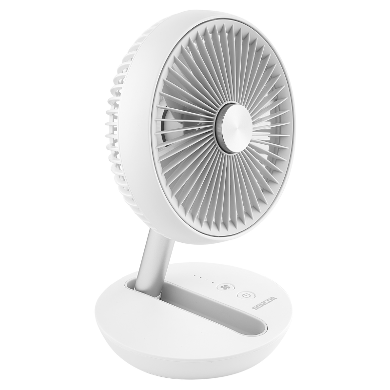 Ventilator SENCOR SFE 0773WH (stolni, bežični, 18cm, 4000mah, bijeli)-0